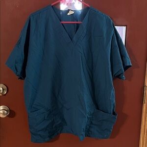 Cherokee Teal Workwear Scrub Top